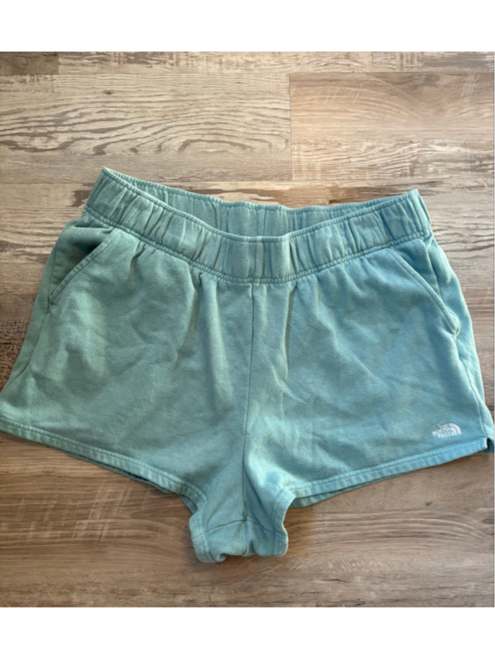 The North Face Half Dome Sweat Shorts Light Aqua Mint Green Women's Size 1X